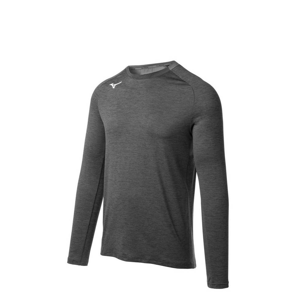 Maglie Running Mizuno Alpha Long Sleeve Uomo - Grigie - 82507-MTCI